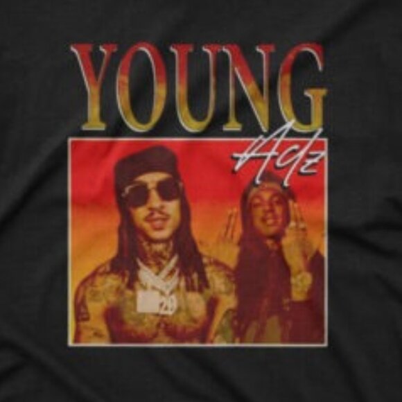 Young Adz Vintage 90s Homage T Shirt Rap Music Graphic Fan Gift Retro Hip Hop152 - Picture 2 of 5